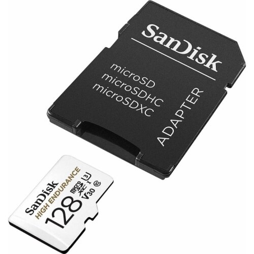 San Disk High Endurance video microSDHC 128GB + SD Adapter Full HD / 4K video, do 100/40 MB/s C10, U3 Cene