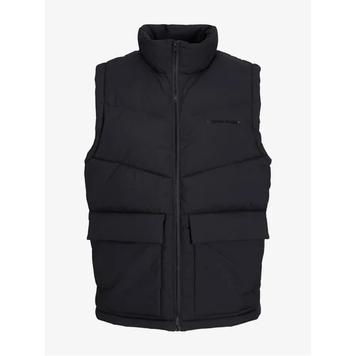 Jack & Jones Black Men's Quilted Vest Vester - Men