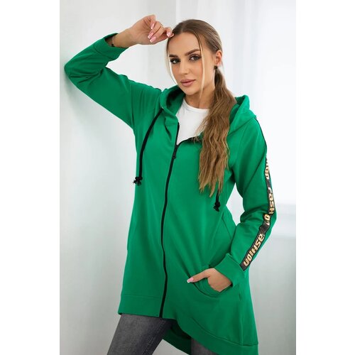 Kesi Sweatshirt with back zip light green Cene