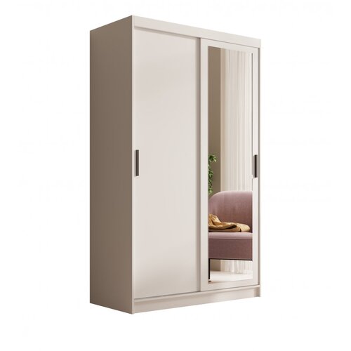 ADRK Klizni ormar s ogledalom Hailey 120 cm - BIJELA Cene