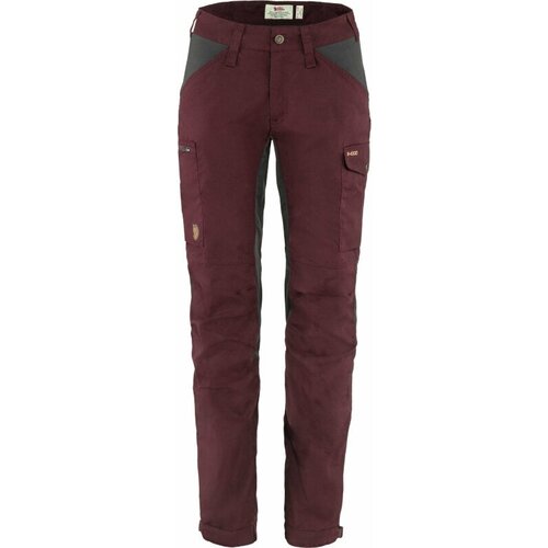Fj&amp;auml;llr&amp;auml;ven Hlače na otvorenom Kaipak Trousers Curved W Dark Garnet/Dark Grey 40 Slike