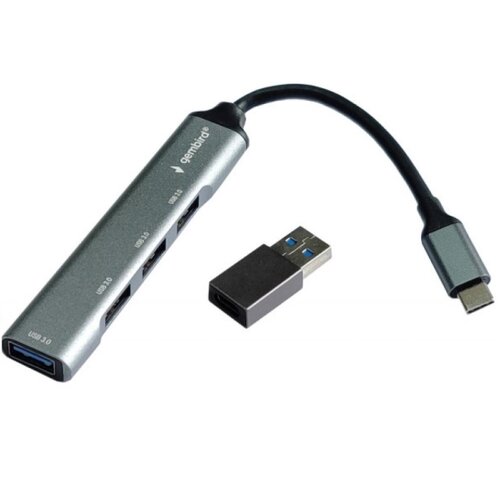  UHB-U3P4-05 HUB Type-C+A to 4*USB3.0 Aluminum Cene