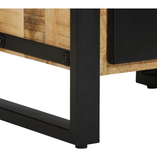 vidaXL Komplet pohištva za kopalnico 2 pcs Rjava Trd, grob mango les Cene