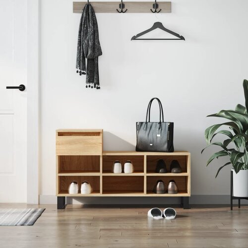  The Living Store Omarica za čevlje sonoma hrast 102x36x60 cm inženirski les - Omarica Za Čevlje, (21454487) Cene