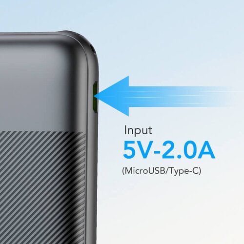Veger L10S PowerBank 10.000 mAh LCD, črn Slike
