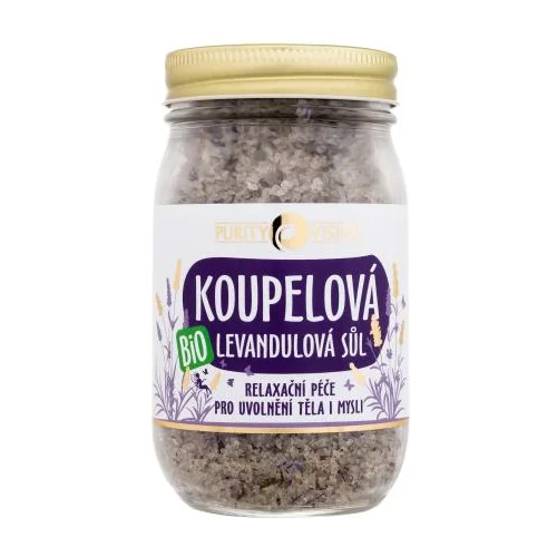 Purity Vision Lavender Bio Bath Salt sproščujoča kopalna sol z vonjem sivke 400 g za ženske