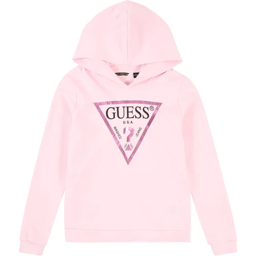 Guess Sweater majica roza / tamno roza / crna