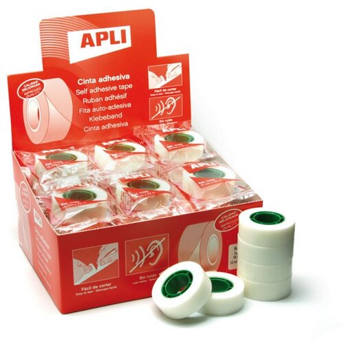 Apli lepilni trak, neviden, 19 mm x 33 m bel, folija Cene