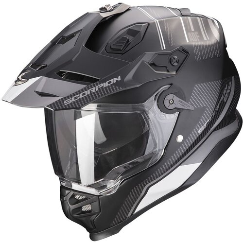 Scorpion kaciga Adf-9000 air desert matt black silver Cene