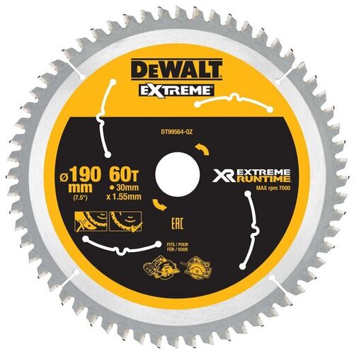 Dewalt list za krožno žago, 190 mm X 30 mm, 60T Flexvolt, DT99564 Cene