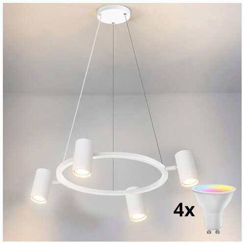 Brilagi LED RGBW prigu&scaron;iva viseći luster na sajli SELE 4xGU10/6,5W/230V bela Cene