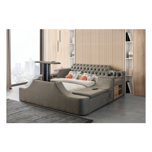 Hanah home bračni krevet dorwatch smart brown Cene