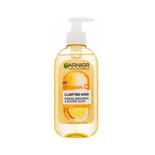 Garnier skin naturals vitamin c clarifying wash osvjetljujući gel za čišćenje lica 200 ml za žene