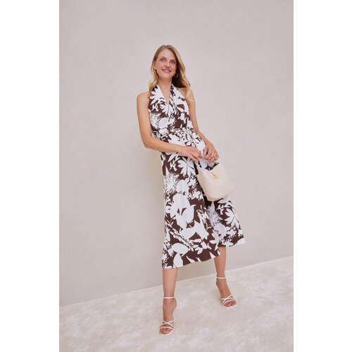 Defacto Linen Blend Sleeveless Maxi Dress Slike