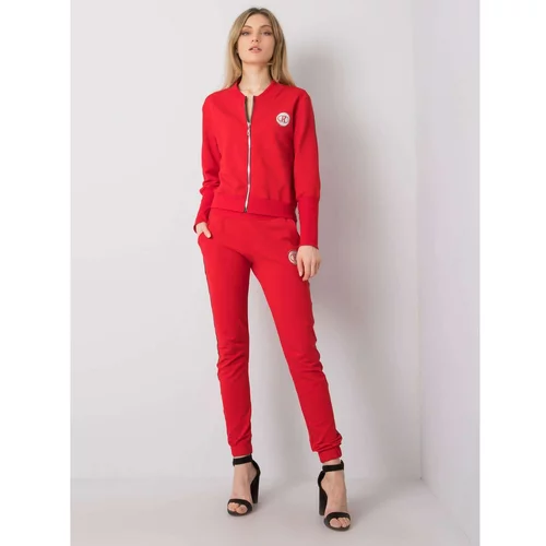 Fashion Hunters Women's red cotton set