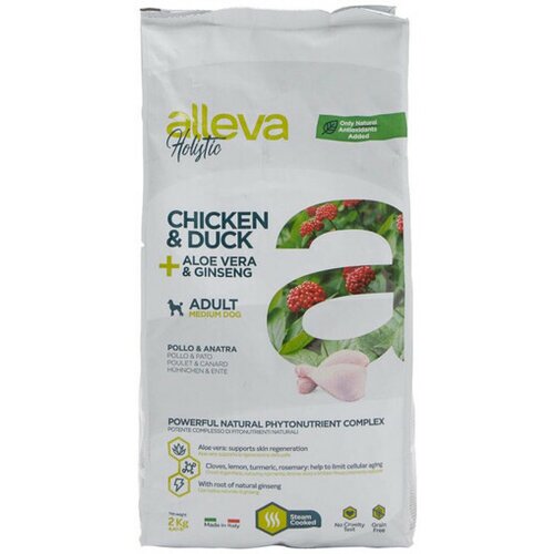 Alleva hrana za pse adult medium holistic chicken&duck 2kg Cene