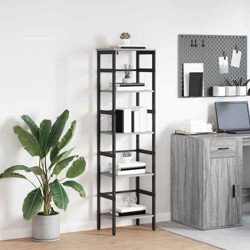 Polica Siva Sonoma 40 x 29,5 x 149 cm Konstruirano drvo Cijene