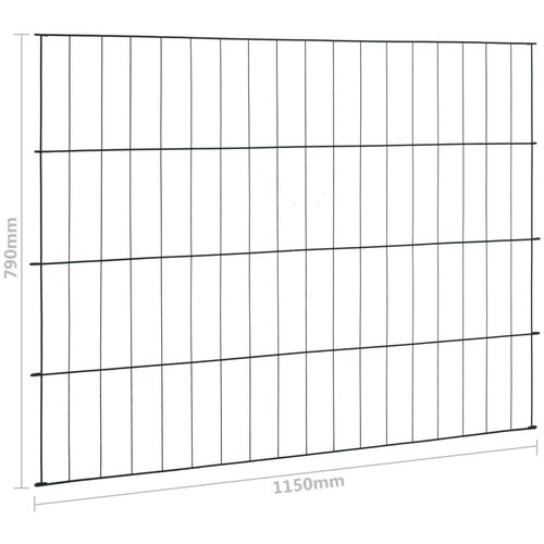  Set vrtnih ograda 115 x 79 cm zeleni Slike