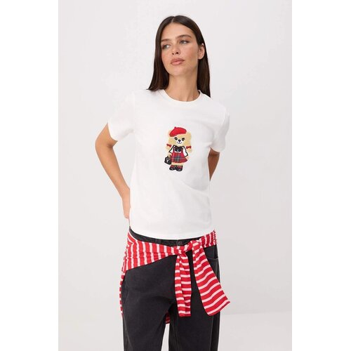 TRENDYOLMILLA Ženska majica TWOSS26TS00291, Bela Cene