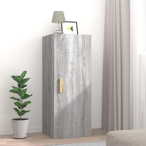 vidaXL Stenska omarica siva sonoma 34,5x34x90 cm konstruiran les Cene