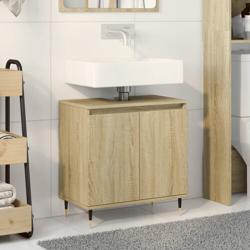 VidaXL Kopalni&amp;scaron;ka omarica sonoma hrast 58x33x60 cm inženirski les Slike