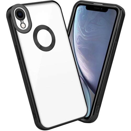 Cadorabo Case, združljiv z Apple v prozorni - črni - zaščitni pokrov, narejen iz fleksibilnega silikona TPU s kromiranjem, (20593715) Cene