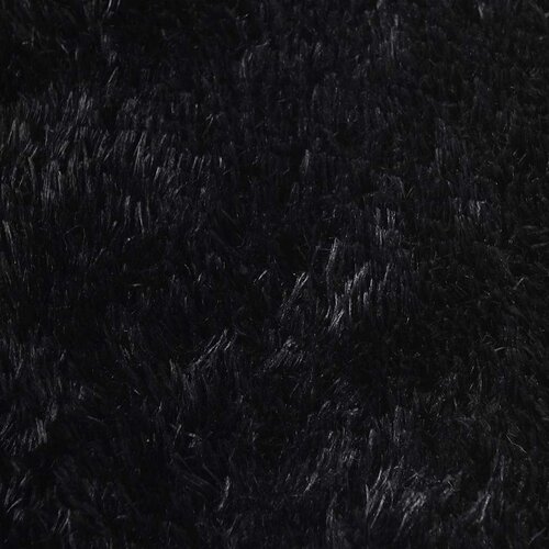  Čupavi tepih s visokim vlaknima NAVARRA crni 200x200 cm Slike