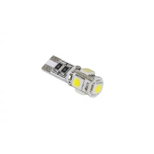 Cabletech Avtomobilska žarnica, LED, T10, CANBUS, 5 x SMD50550, CW Slike