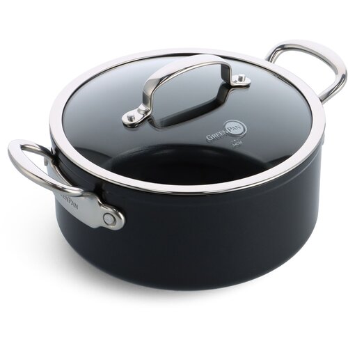 Greenpan Barcelona Pro Kasserolle 24cm Schwarz Cijene