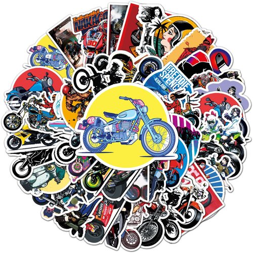 INF Nalepke s 50 unikatnimi motivi Motorno kolo, (21673685) Cene