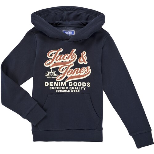 Jack &amp;amp; Jones JJELOGO SWEAT HOOD Tamno plava Slike