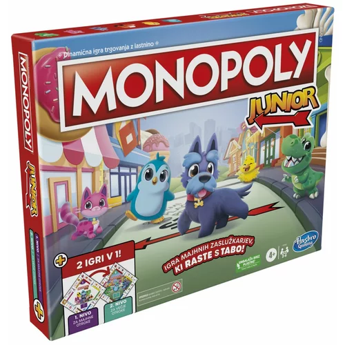 Hasbro games družabna igra Monopoly junior 2 v 1