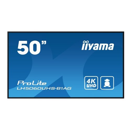 Iiyama lfd lh5060uhs-b1ag 50" 4k uhd professional digital signage 3840x2160 16:9 ( LH5060UHS-B1AG ) Cene
