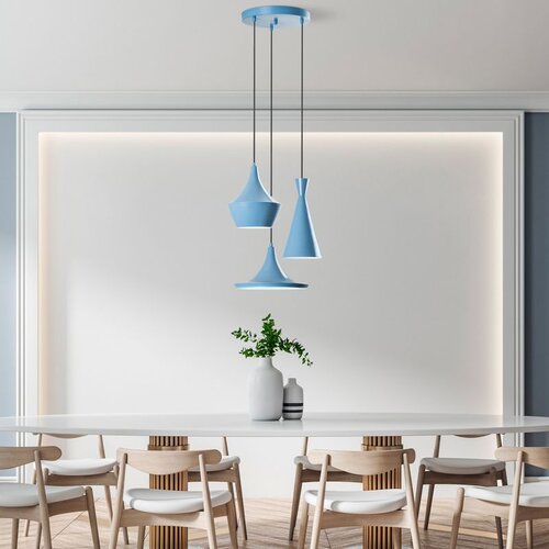Opviq tom - 3556 - light blue light blue chandelier Cene