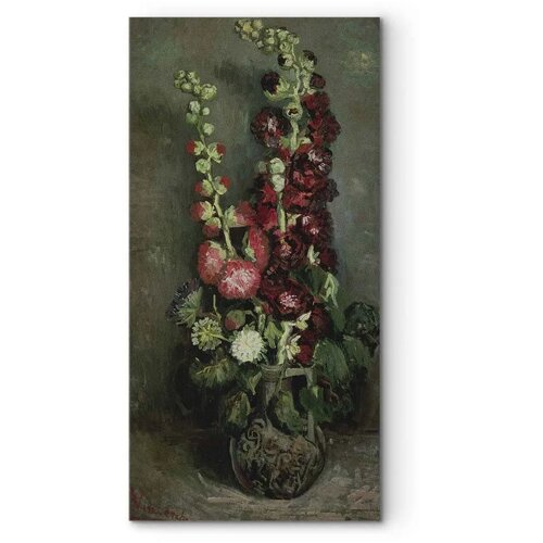  Slika - Vincent Van Gogh &amp;ndash; Vase of Hollyhocks 60x120 Premium Print Slike