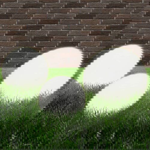 vidaXL LED okrogle svetilke 3 kosi krogla 20/30/40 cm PMMA Cene