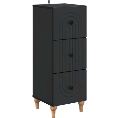  Predalna omara Črna 33 x 34,5 x 90 cm Inženirski les, (5000232587) Slike