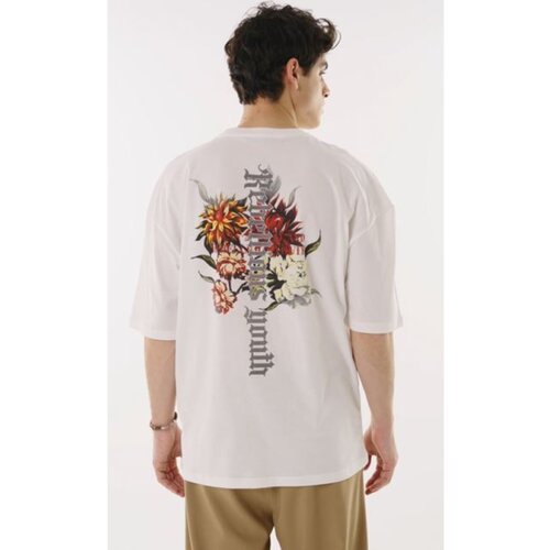 Trendyol T-Shirt - Ecru - Oversize Slike