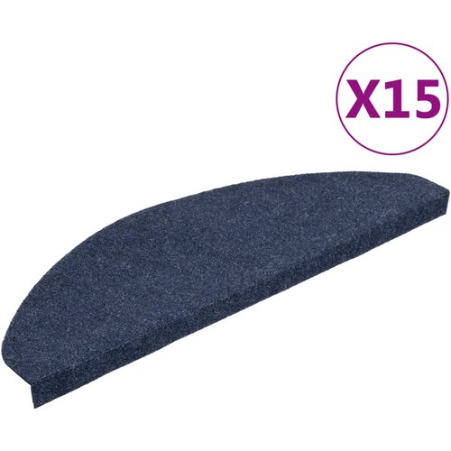 Maison Chic Samolepilne preproge za stopnice 15 kosov 65x22,5x3,5 cm modre, (22120669) Cene
