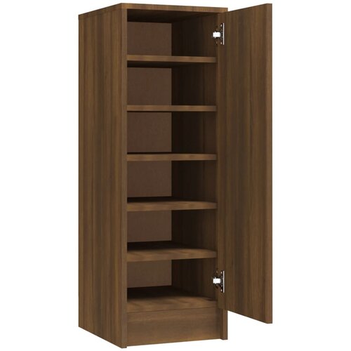 Maison Chic Omarica za obutev - Kopa za čevlje rjav hrast 32x35x92 cm konstruiran les, (21777456) Slike