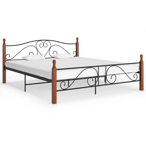 Furnova Posteljni okvir črn kovinski 200x200 cm, (21931648) Slike