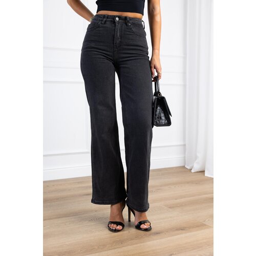 Beloved Jamie wide-leg jeans hlače črne Cene