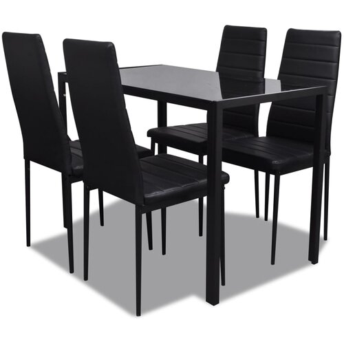  5-Dijelni Blagovaonski Set Crni Cene