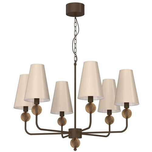  Luster na lancu GRENADA 6xE14/15W/230V bež Slike