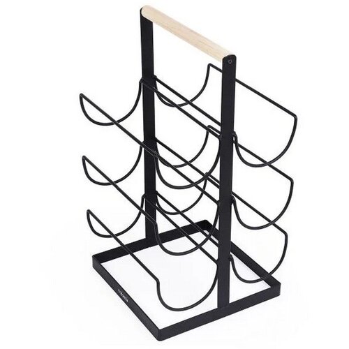 Homla Stalak za flaše DUNCAN 40x22cm - Black - HML Slike
