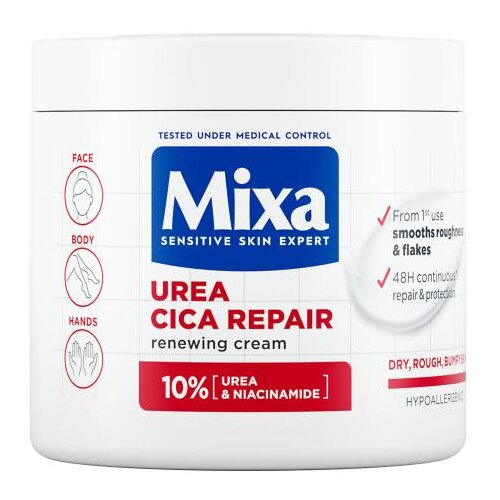 Mixa Urea Cica Repair+ Renewing Cream krema za telo 400 ml unisex Slike