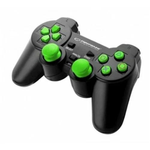 Esperanza Pad ESPERANZA CORSAIR, vibration, PS2/PS3/PC, USB, black/green, EGG106G