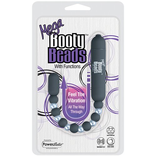 PowerBullet Analne kuglice - Mega Booty Beads, sive Cene
