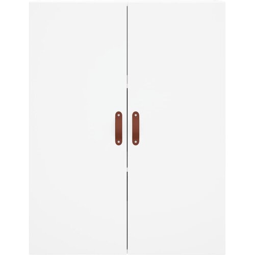 Visoka komoda bijela 69,5x34x180 cm konstruirano drvo Slike