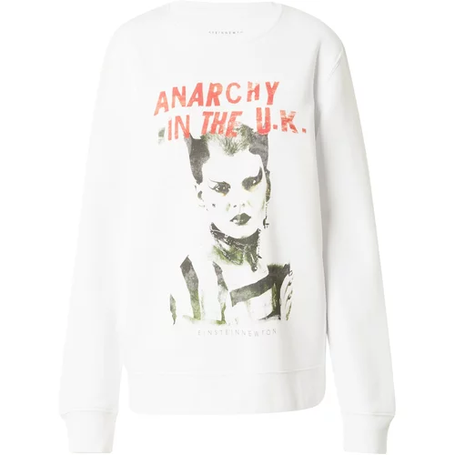 EINSTEIN & NEWTON Sweater majica 'Anarchy Hills' tamno zelena / crvena / crna / bijela